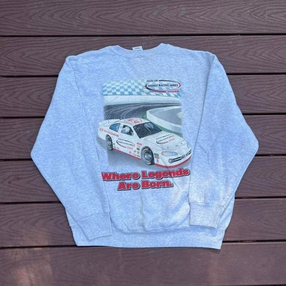 Vintage 80s/90s Tuscon Raceway Park NASCAR Dodge Crewneck